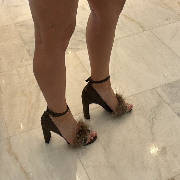 Brunello cucinelli suede fur Mary Jane shoes NEVER WORN - Picture 8 of 11